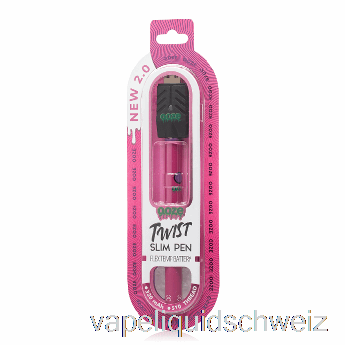 Ooze Slim Twist Pen 2.0 Flex-Temp-Batterie Atomic Pink Vape Liquid E-Liquid Schweiz